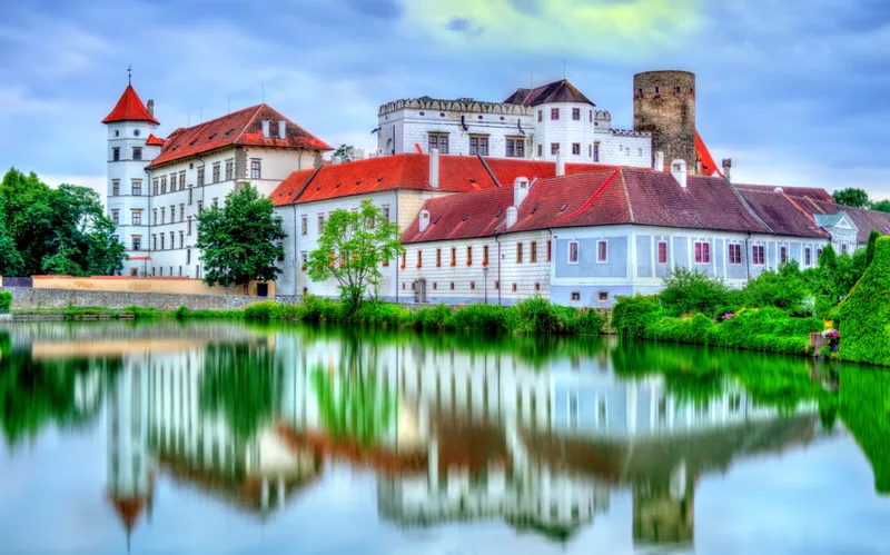View Jindrichuv Hradec Castle South Bohemia Czech Republic