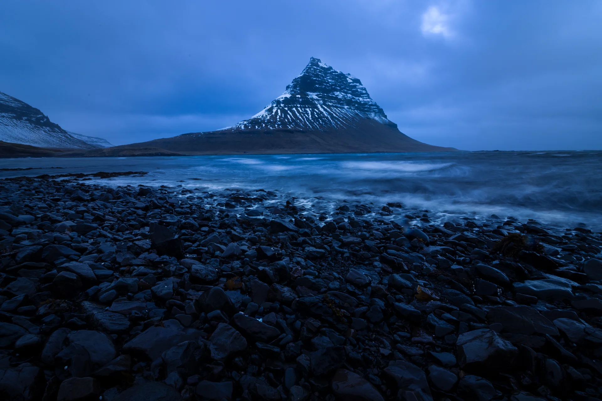 View Kirkjufell Mountain From Grundarfjordur Snaefelsness Peninsula Iceland. Aerial wallpaper. 6720×4480px. Free download …