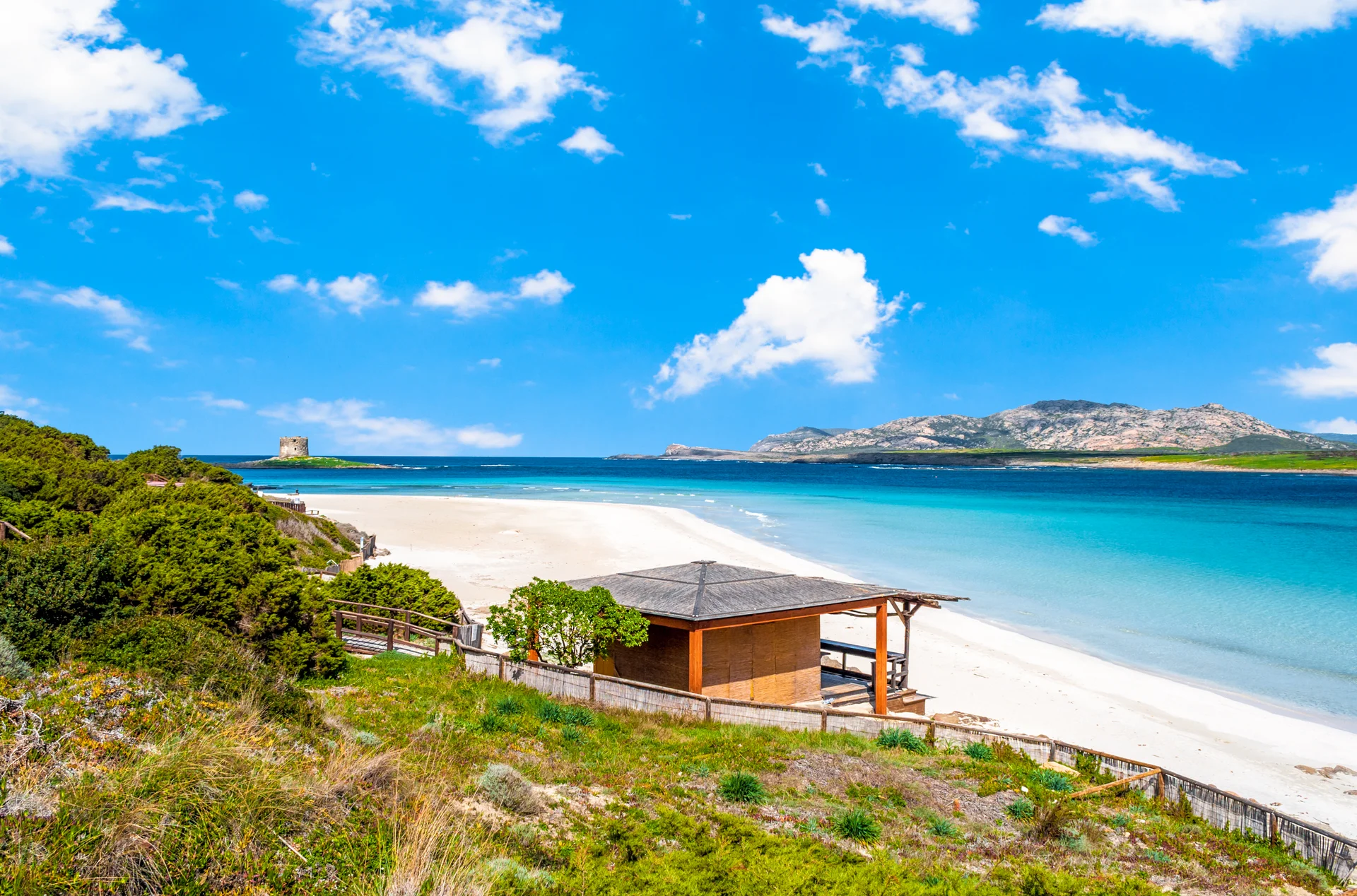 View Sardinian Beach Stintino. Aerial wallpaper. 3500×2312px. Free download for personal use.