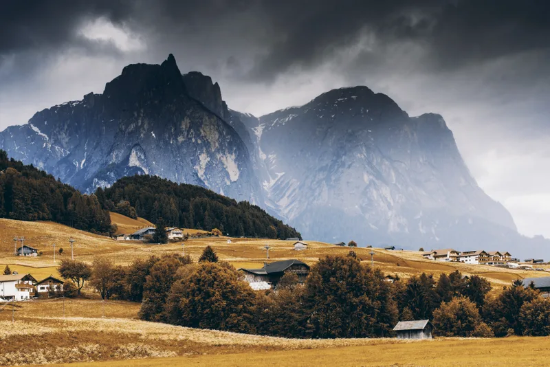 View Seiser Alm Meadow Autumn