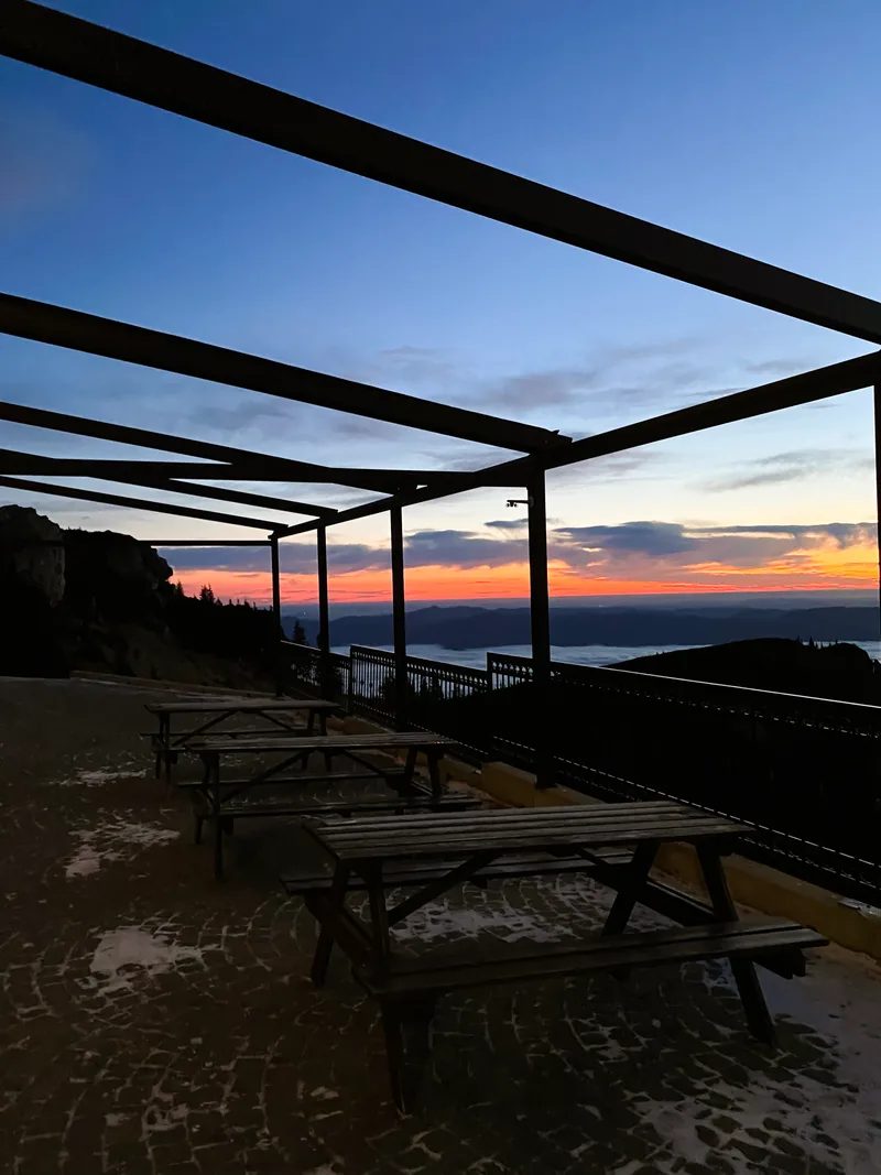 Viewpoint Toaca Peak Carpathians Romania Nature Sunset