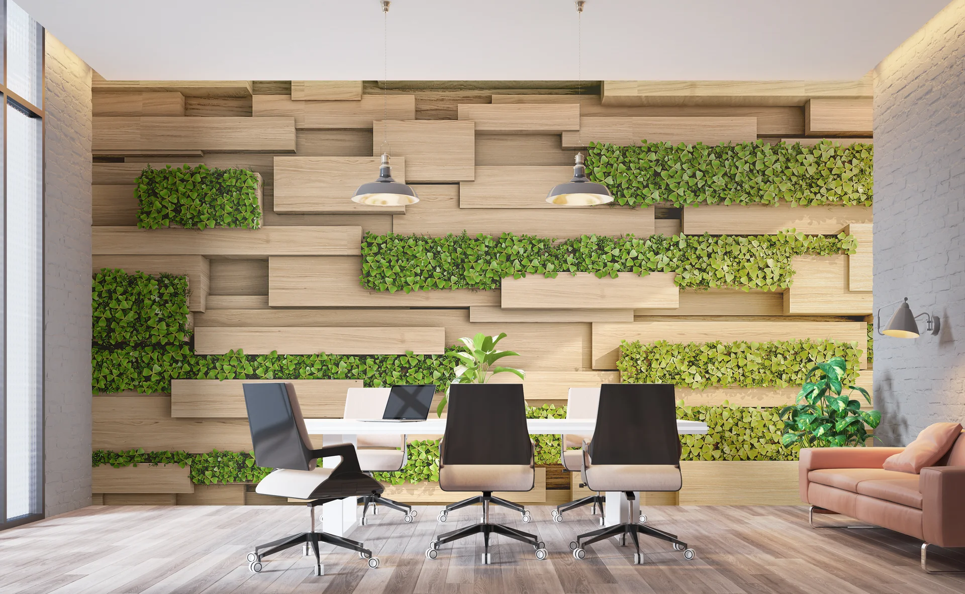 Wallpaper 3d Classic Wood Green Office 3d Illustration. Cars wallpaper. 4724×2907px. Free download for personal use.