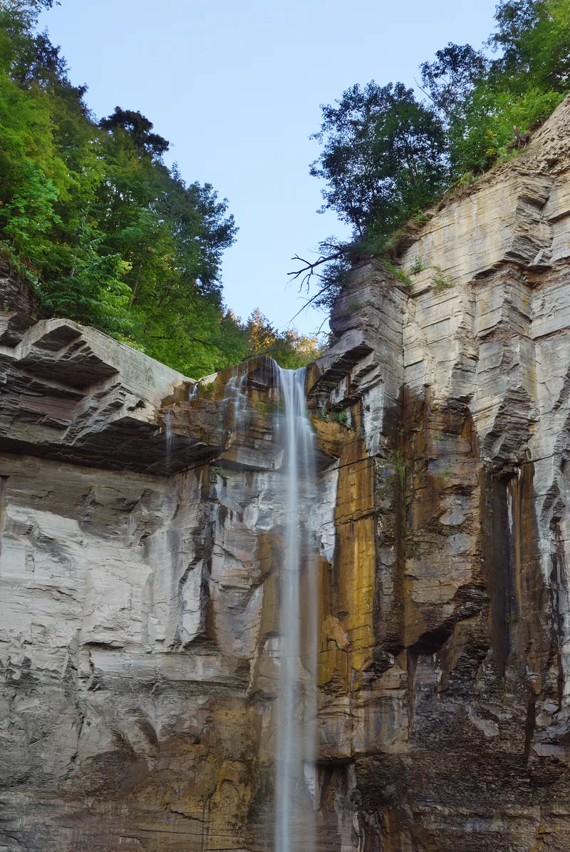 Waterfall Taughannock Falls Mountain Watkins Glen State Park New York State